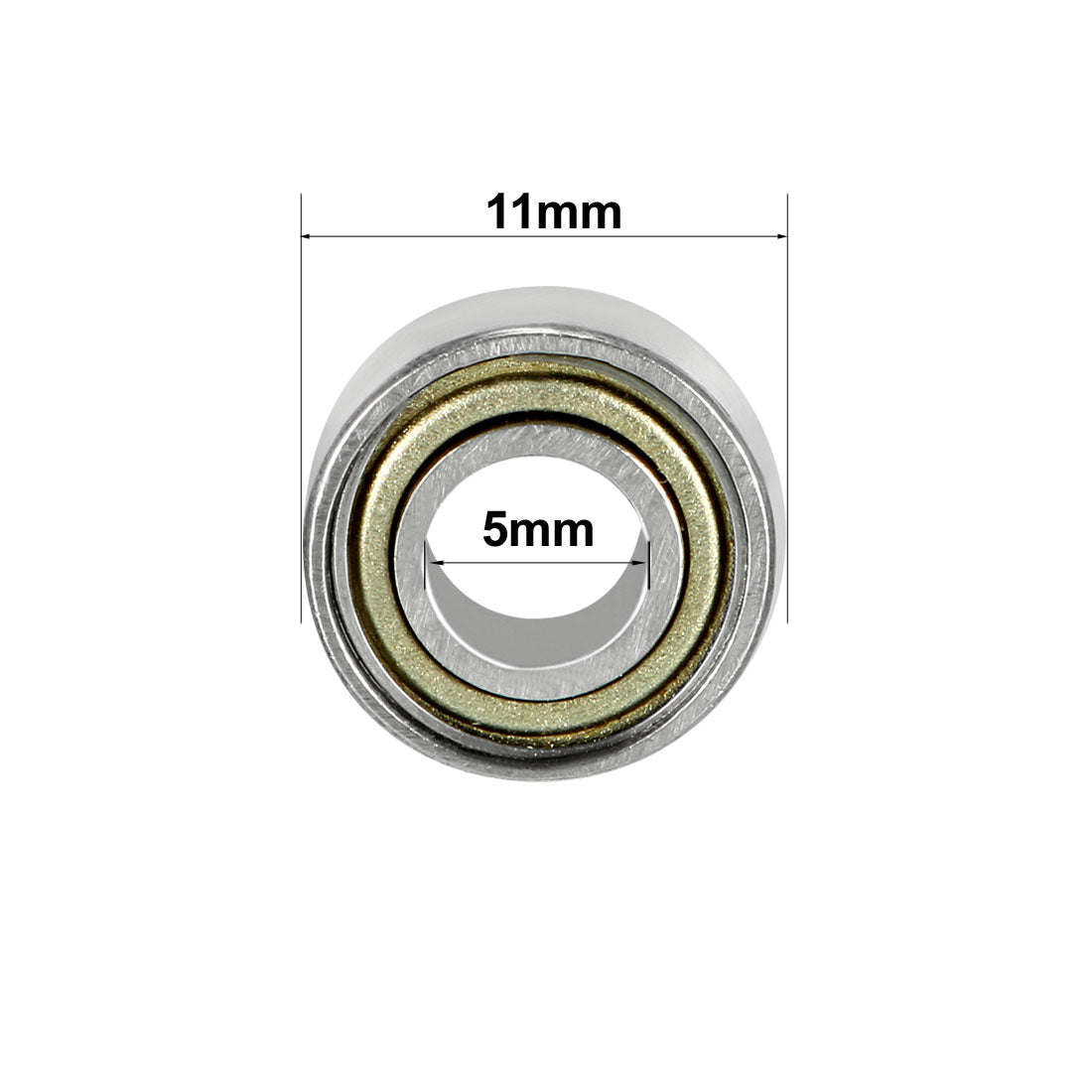 uxcell Uxcell Deep Groove Ball Bearings Metric Double Shielded Carbon Steel Bearings