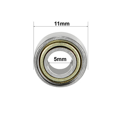 Harfington Uxcell Deep Groove Ball Bearings Metric Double Shielded Carbon Steel Bearings