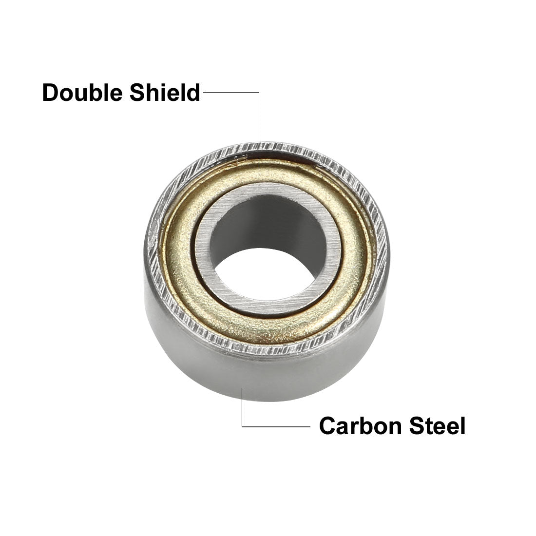 uxcell Uxcell Deep Groove Ball Bearings Metric Double Shielded Carbon Steel Bearings