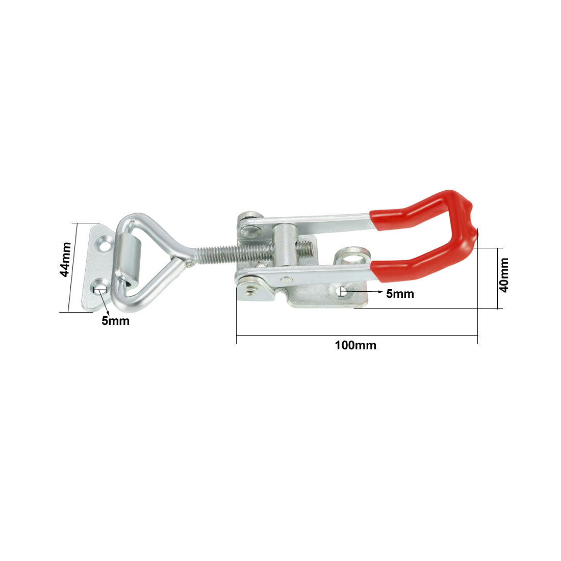 uxcell Uxcell Pull Latch, Metal Adjustable Door Cabinet Box Case Toggle Latch Hasps - 661 Lbs Capacity with Keyhole