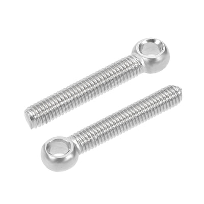 Harfington Uxcell M x mm 304 Stainless Steel Machine Lift Eye Bolt Rigging 10pcs