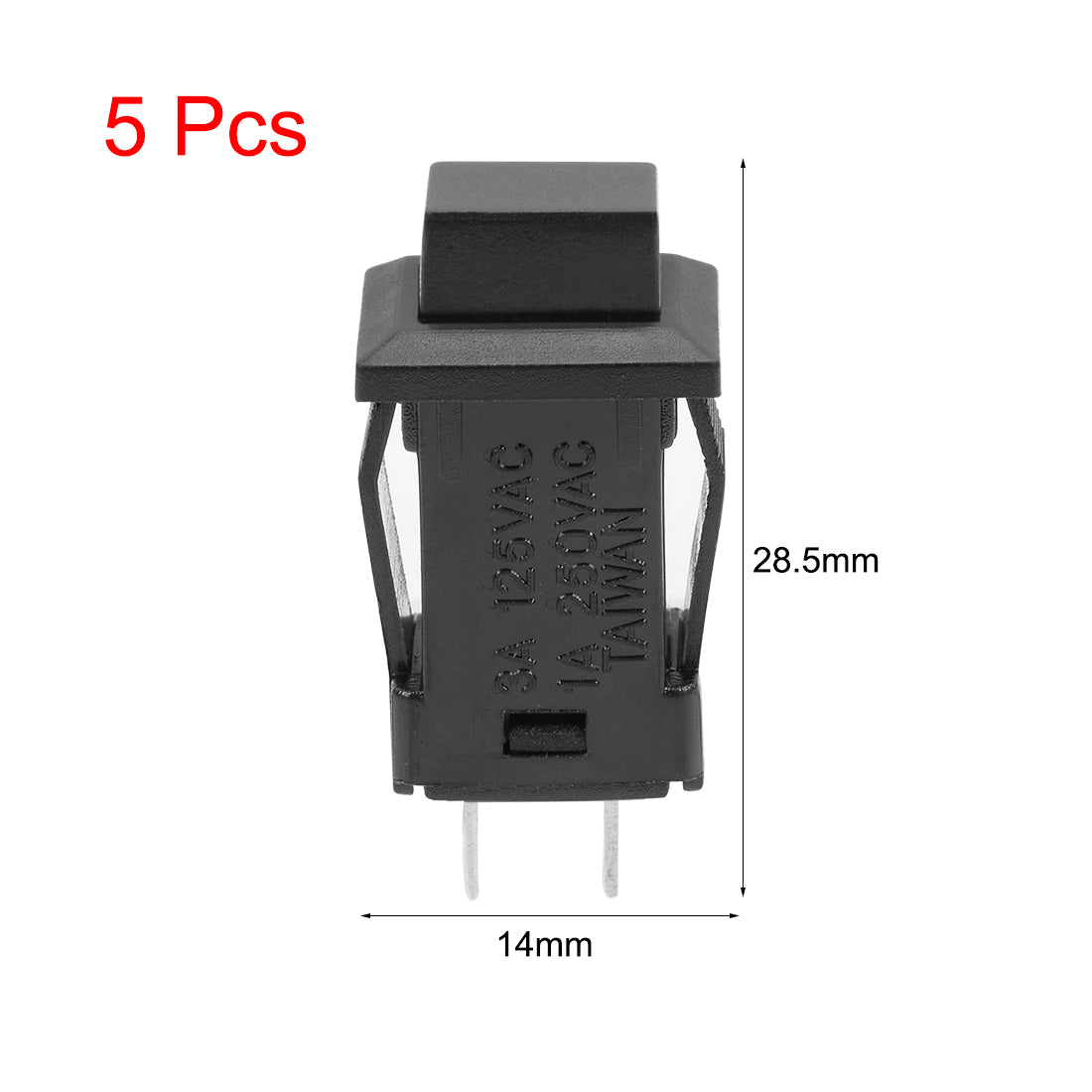 uxcell Uxcell Latching Type Mini Push Button Switch Button