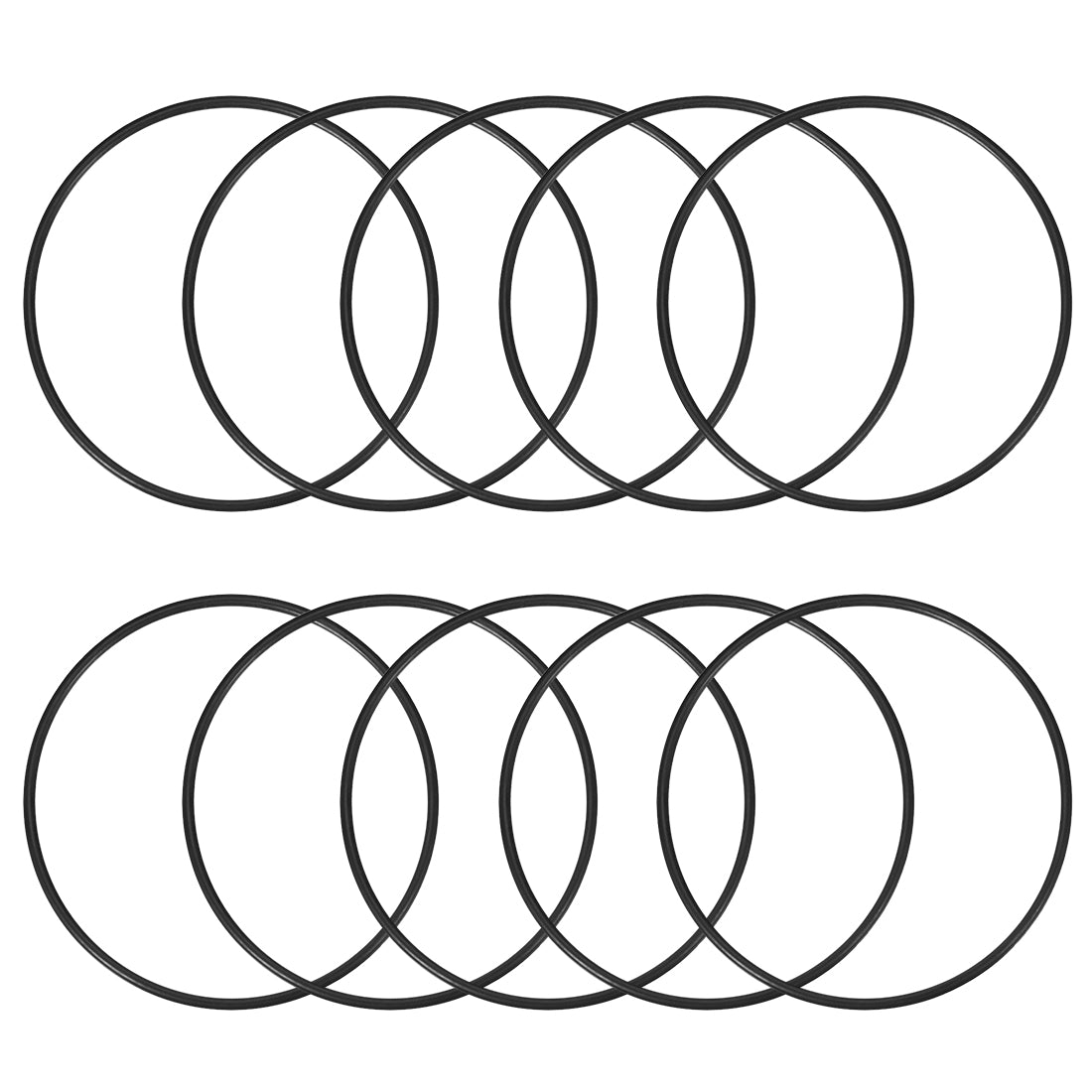 uxcell Uxcell O-Rings Nitrile Rubber 137mm x 145mm x 4mm Seal Rings Sealing Gasket 10pcs