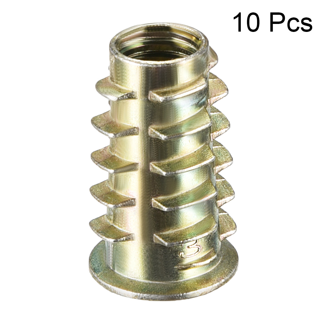 uxcell Uxcell Threaded Insert Nuts Zinc Alloy Hex Socket M8 Internal Threads 23mm Length 10pcs