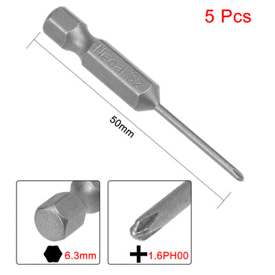 Harfington Hex Shank Magnetic Phillips Head Screwdriver Bit S2 High Alloy Steel