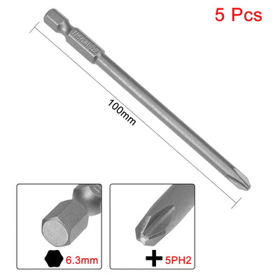 Harfington Magnetische Kreuzschlitzschraubendreher-Bits mit Sechskantschaft, hochlegierter Stahl S2