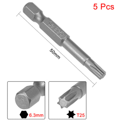 Harfington Uxcell Magnetic Torx Screwdriver Bits, Hex Shank S2 Steel Power Tool