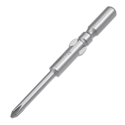 Harfington Uxcell 10 Pcs 5mm Round Shank 60mm Length 3mm PH0 Phillips Magnetic Screwdriver Bits