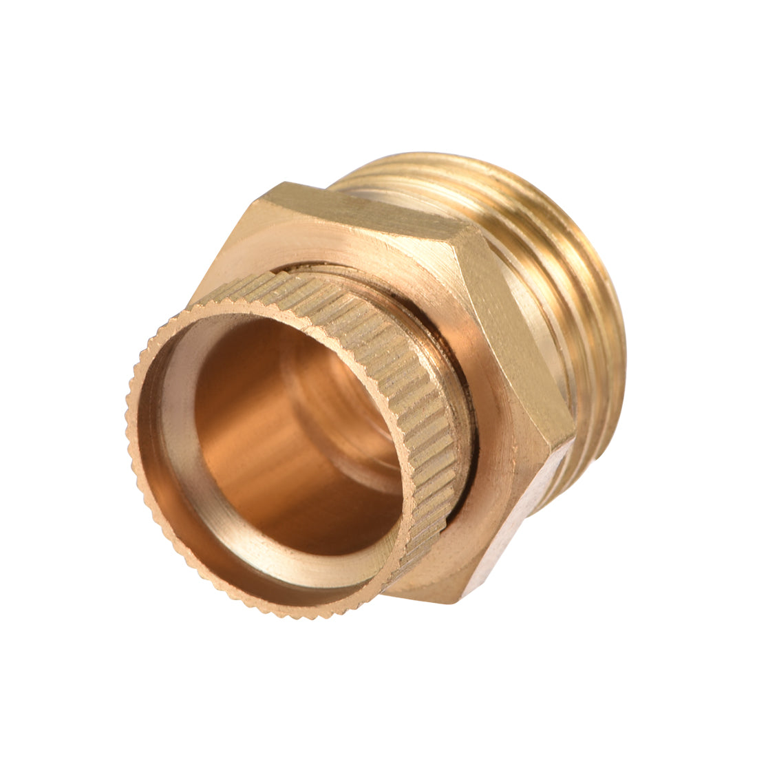 uxcell Uxcell 1/2PT Male Thread Dia Air Compressor Part Brass Tone Security Water Drain Valve