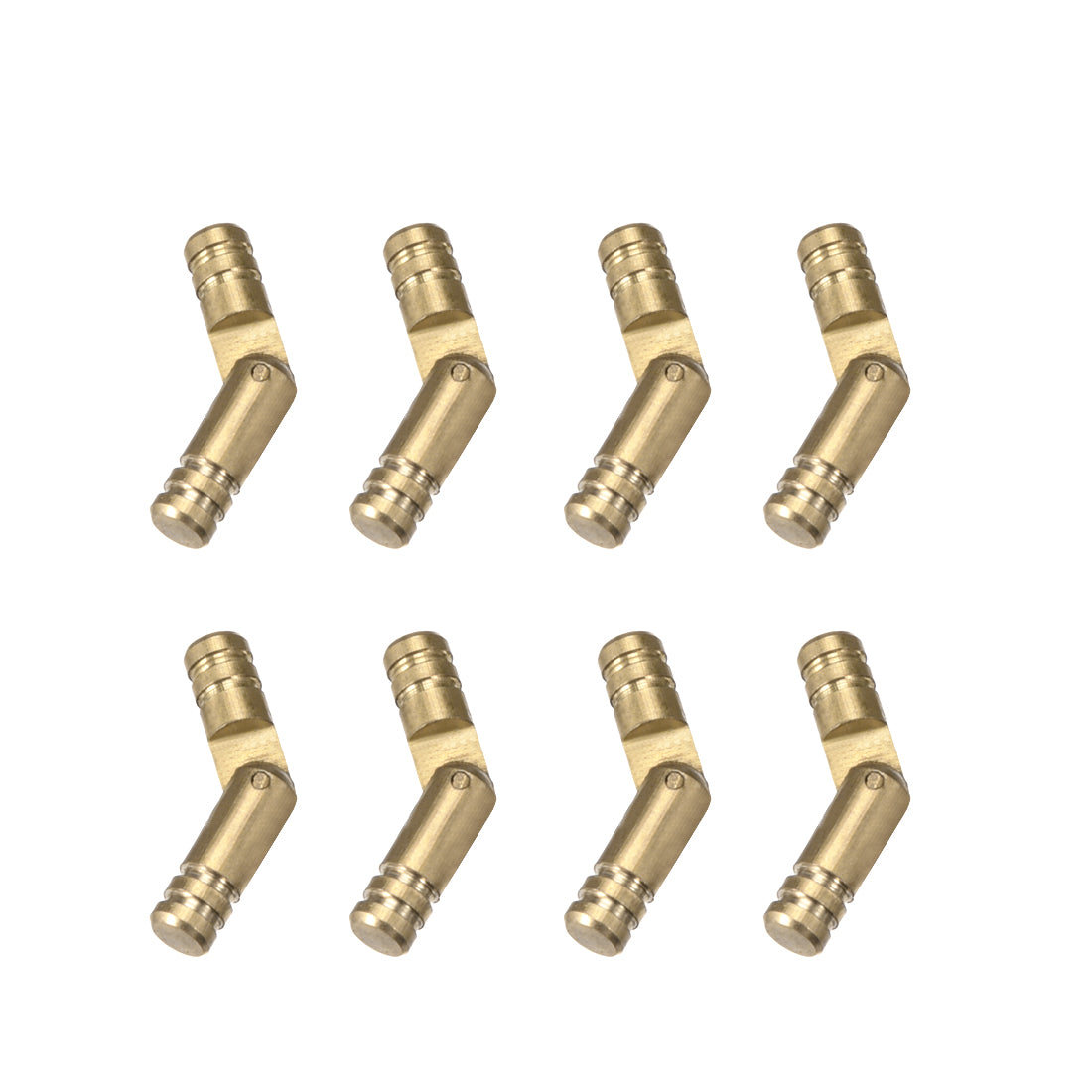 uxcell Uxcell Folding Support Hidden Concealed Cylinder Hinge Brass Tone 4mm x 20mm 8pcs