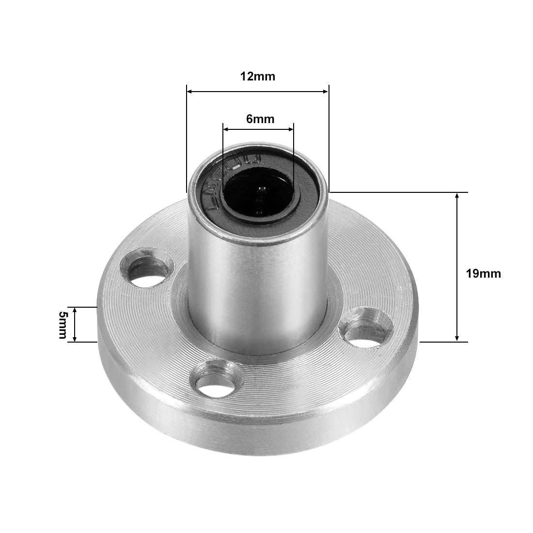 uxcell Uxcell Linear Motion Ball Bearings Round Flange