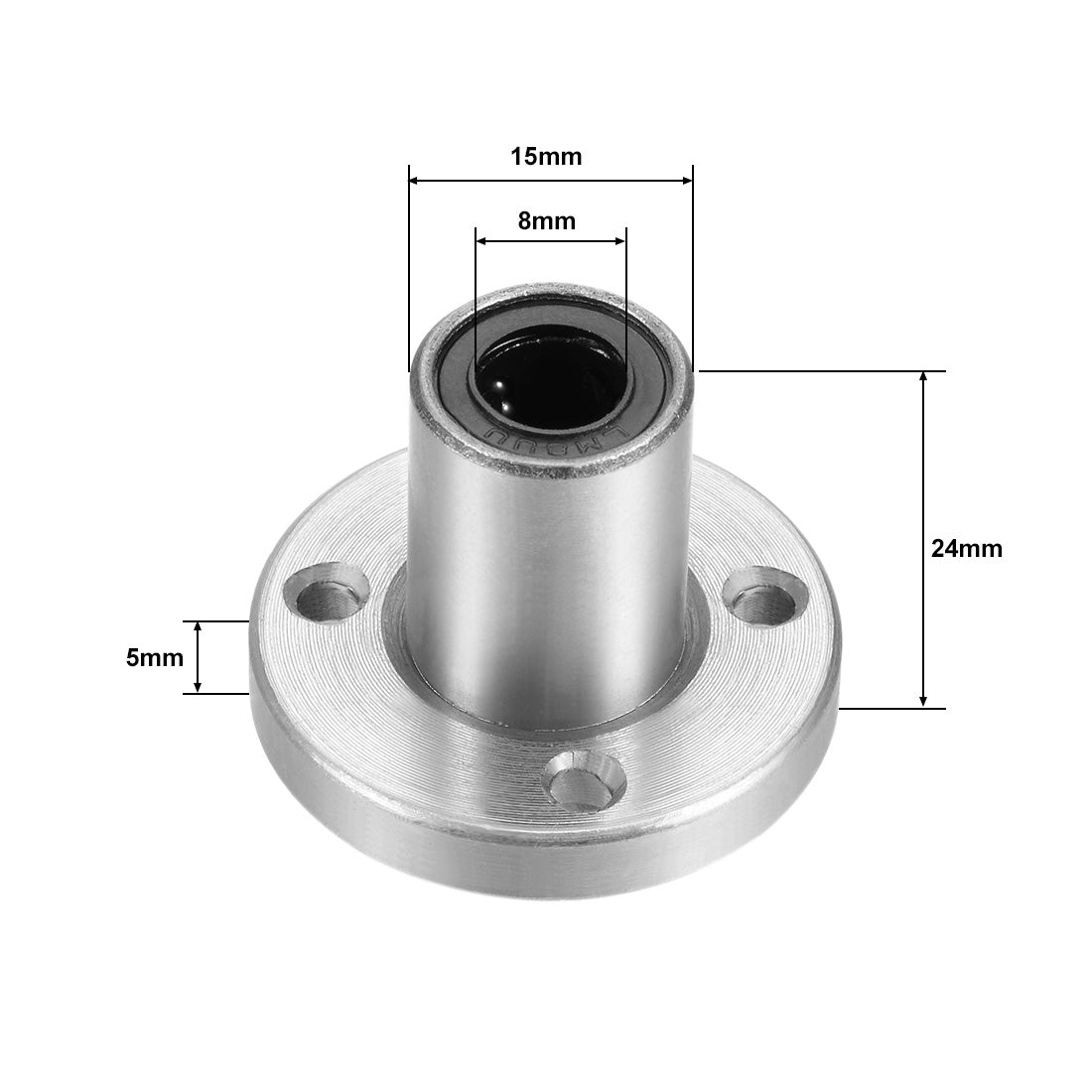 uxcell Uxcell Linear Motion Ball Bearings Round Flange