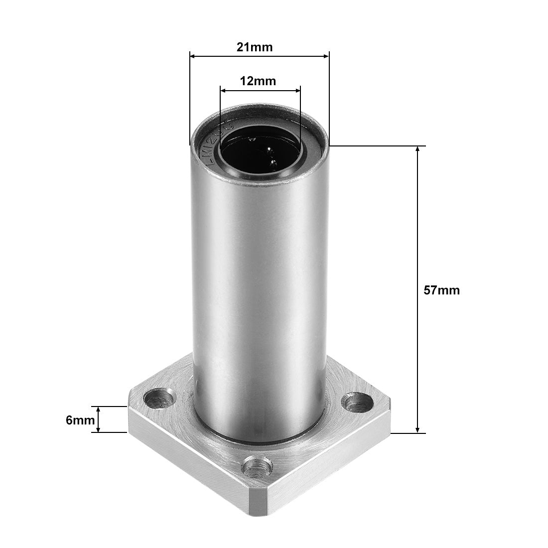 uxcell Uxcell Linear Motion Ball Bearings Extra Long Square Flange