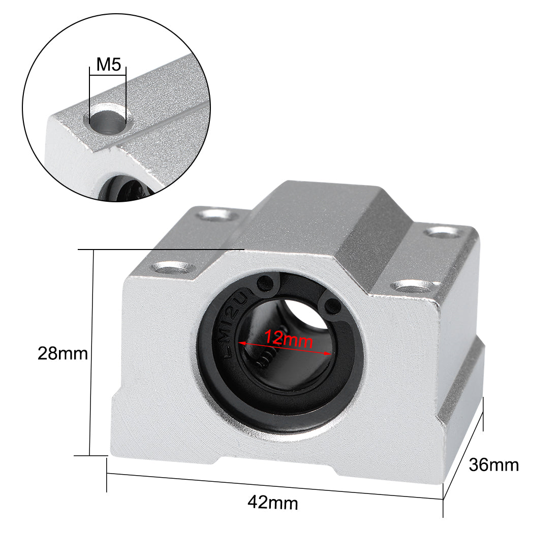 uxcell Uxcell Linear Ball Bearing Motion Slide Block Units Bearings