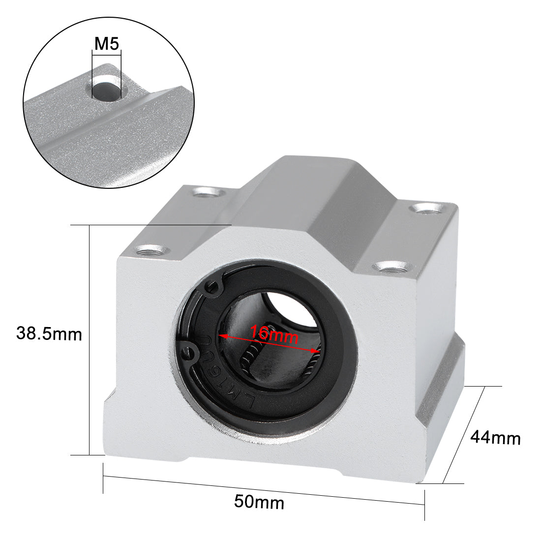 uxcell Uxcell Linear Ball Bearing Motion Slide Block Units Bearings