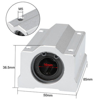 Harfington Uxcell Linear Ball Bearing Motion Slide Block Units Extra Long