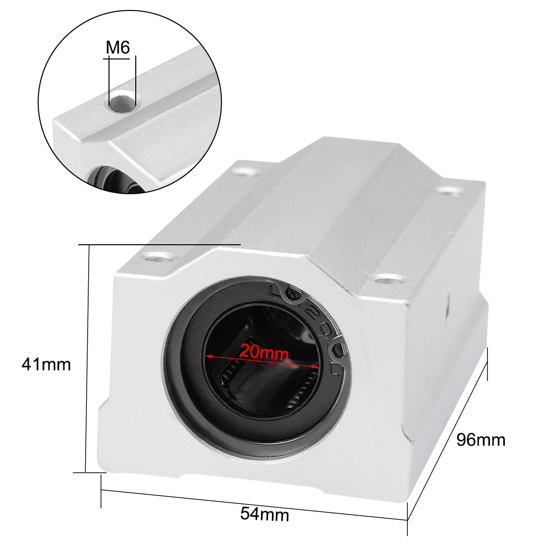 uxcell Uxcell Linear Ball Bearing Motion Slide Block Units Extra Long