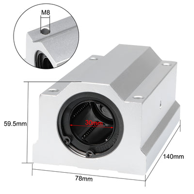 Harfington Uxcell Linear Ball Bearing Motion Slide Block Units Extra Long