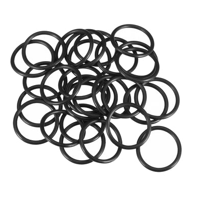 uxcell Uxcell O-Rings Nitrile Rubber 18mm x 22mm x 2mm Seal Rings Sealing Gasket 30pcs