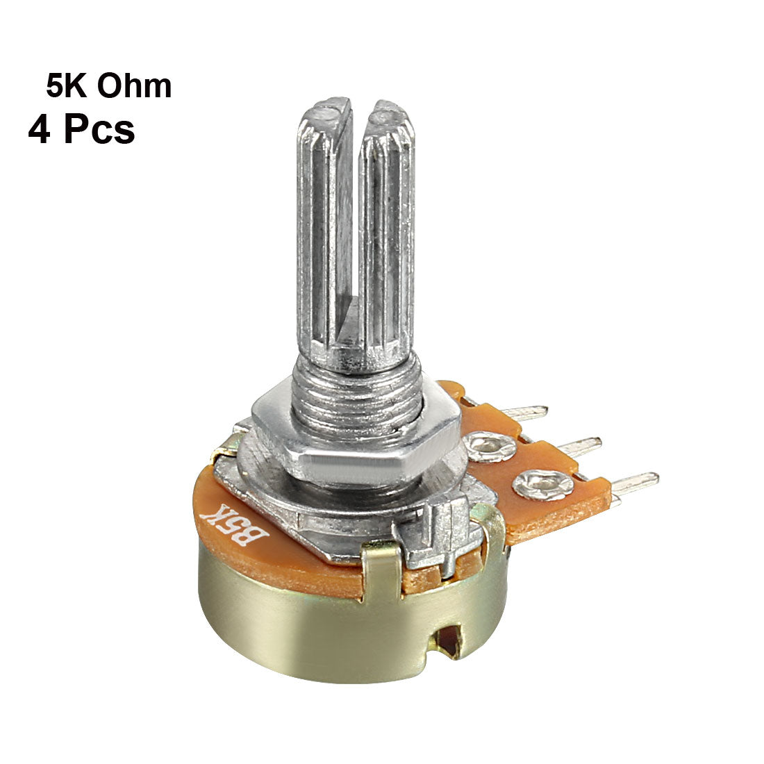 uxcell Uxcell 4 Stk.Karbon Film Potentiometer Widerstände Einzelnen Dreh WH148 5K ohm de