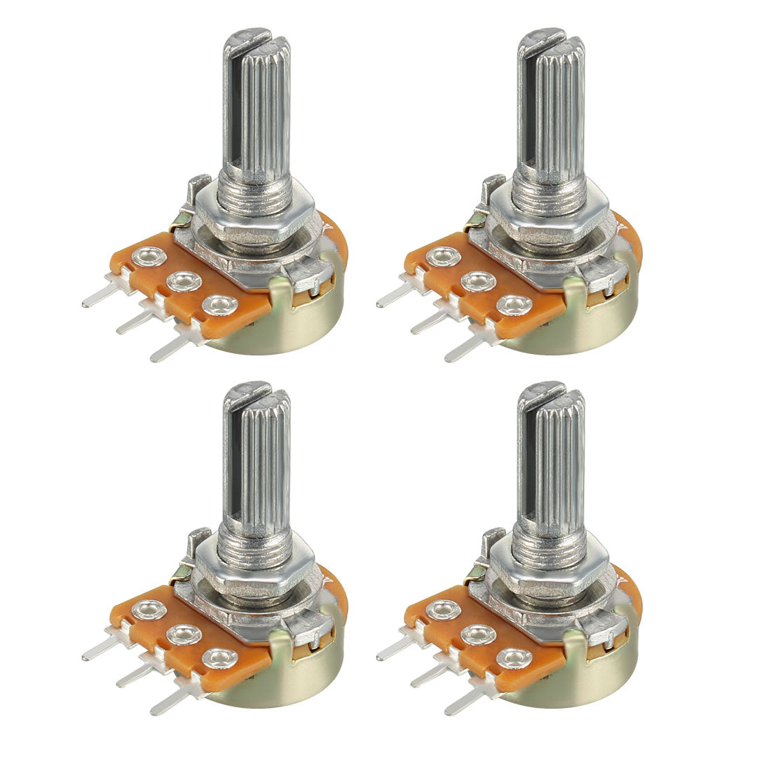 uxcell Uxcell 4 Stk.Karbon Film Potentiometer Widerstände Einzelnen Dreh WH148 5K ohm de