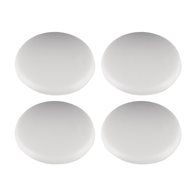 uxcell Uxcell 40mm Wall Protectors Self Adhesive Door Handle Bumper Guard Stopper Silicone Stop White 4pcs