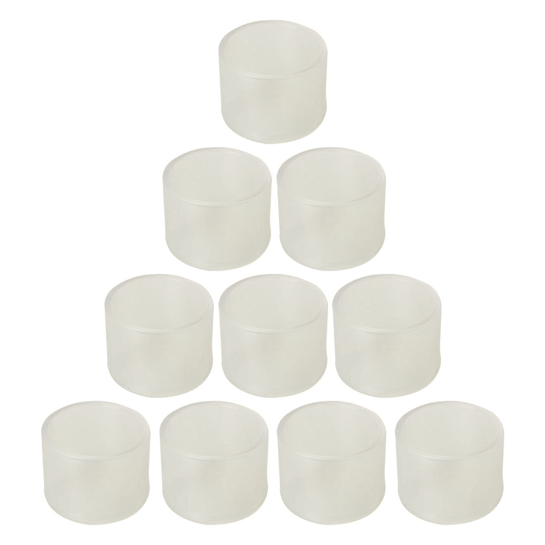 uxcell Uxcell Clear PVC Chair Leg Cap Table Pad Leg Cover Furniture Glide Floor Protector10pcs