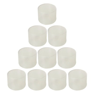 Harfington Uxcell Clear PVC Chair Leg Cap Table Pad Leg Cover Furniture Glide Floor Protector10pcs