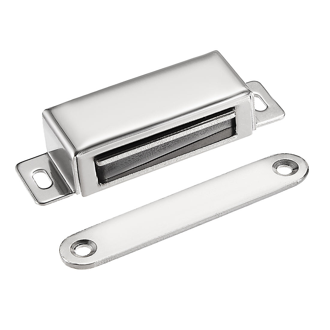 uxcell Uxcell 2Pcs Door Cabinet Magnetic Catch Magnet Latch Closure Stainless Steel 70mm Length