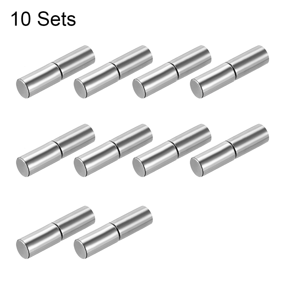 uxcell Uxcell Home Gate Door Window Part Male to Female Steel Hinge Pin 32mmx8mm 10 Sets