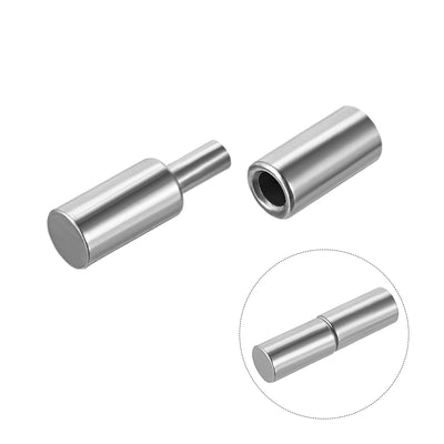 Harfington Uxcell Home Gate Door Window Part Male to Female Steel Hinge Pin 37mmx9mm 10 Sets