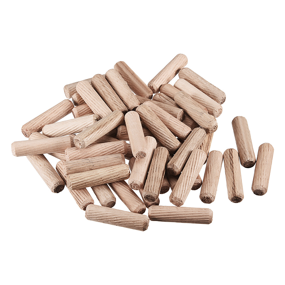 uxcell Uxcell Wooden Dowel Pin, Wood Kiln Dried Fluted Beveled Hardwood