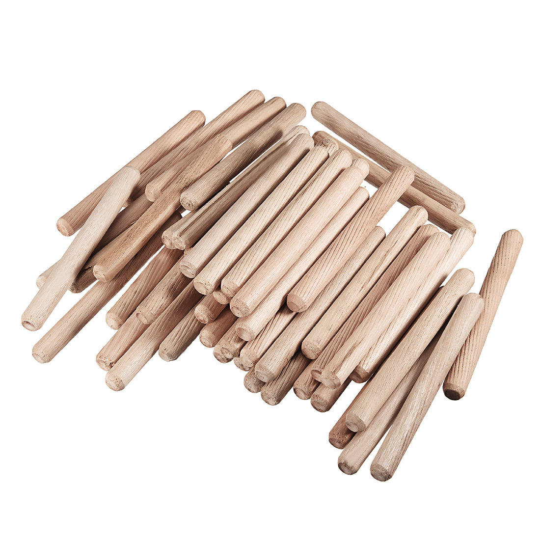 uxcell Uxcell Wooden Dowel Pin, Wood Kiln Dried Fluted Beveled Hardwood