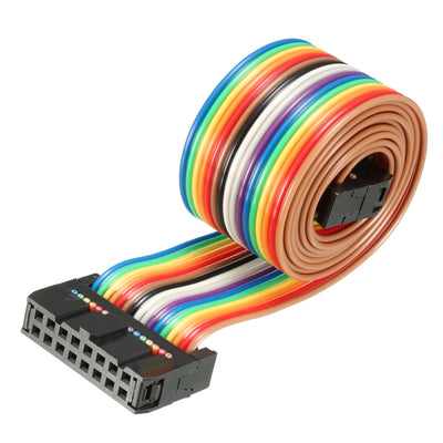 uxcell Uxcell IDC Rainbow Wire Flat Ribbon Cable 16 Pins 66cm Length 2.54mm Pitch Type-B