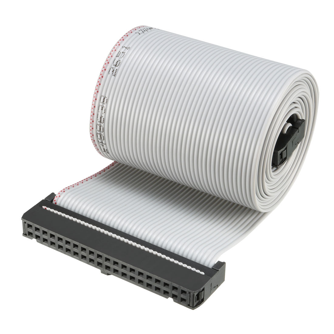 uxcell Uxcell IDC Gray Wire Flat Ribbon Cable 40 Pins 128cm Length 2.54mm Pitch Type-C