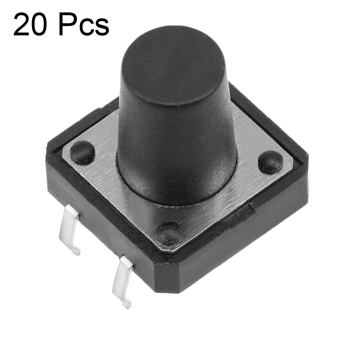 uxcell Uxcell 20Pcs 12x12x12mm Panel Mini/Micro/Small PCB Momentary Tactile Tact Push Button Switch DIP