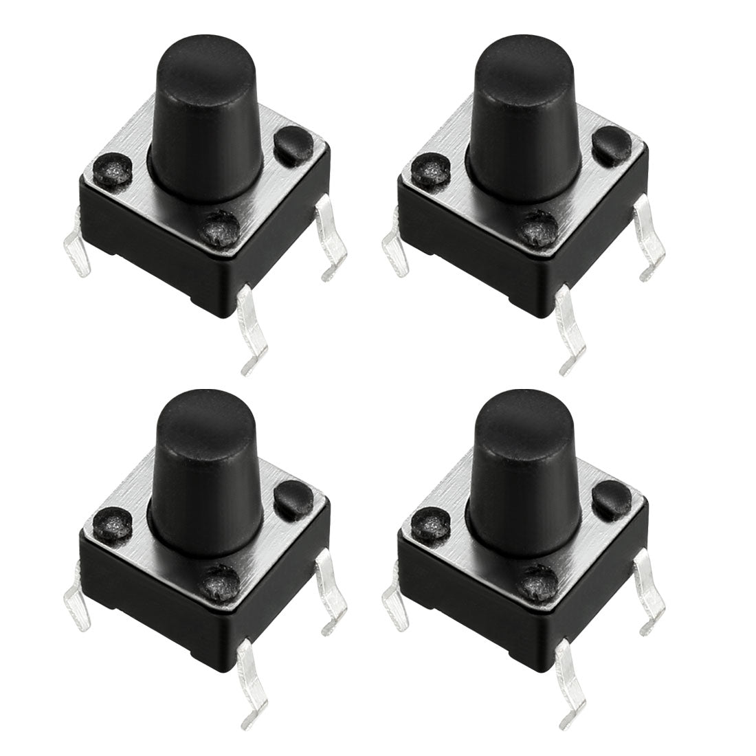 uxcell Uxcell 6x6x8mm Panel Momentary 4-Pin PCB DIP Tactile Tact Push Button Switch 25PCS