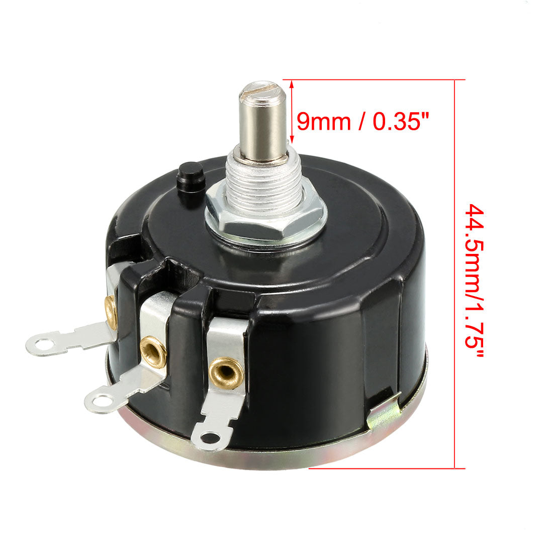 uxcell Uxcell 4K7 Ohm Variable Resistors Single Turn Rotary Carbon Film Potentiometer W Knobs