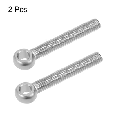 Harfington Uxcell M6 x 40mm Machinery Shoulder Swing Lifting Eye Bolt 304 Stainless Steel Metric Thread 2pcs