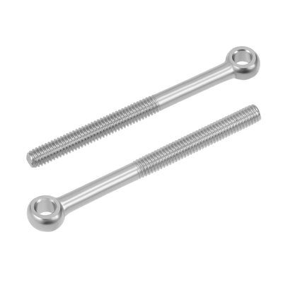 Harfington Uxcell M6 x 70mm Machinery Shoulder Swing Lifting Eye Bolt 304 Stainless Steel Metric Thread 2pcs