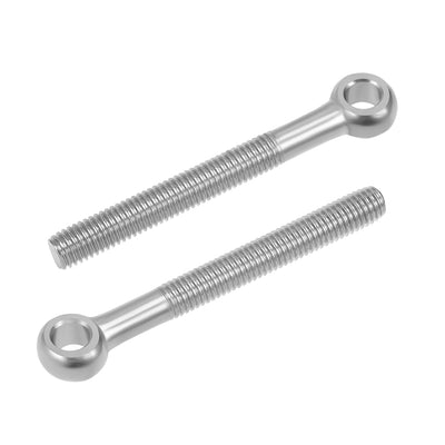 Harfington Uxcell M10 x 90mm Machinery Shoulder Swing Lifting Eye Bolt  304 Stainless Steel Metric Thread 2pcs