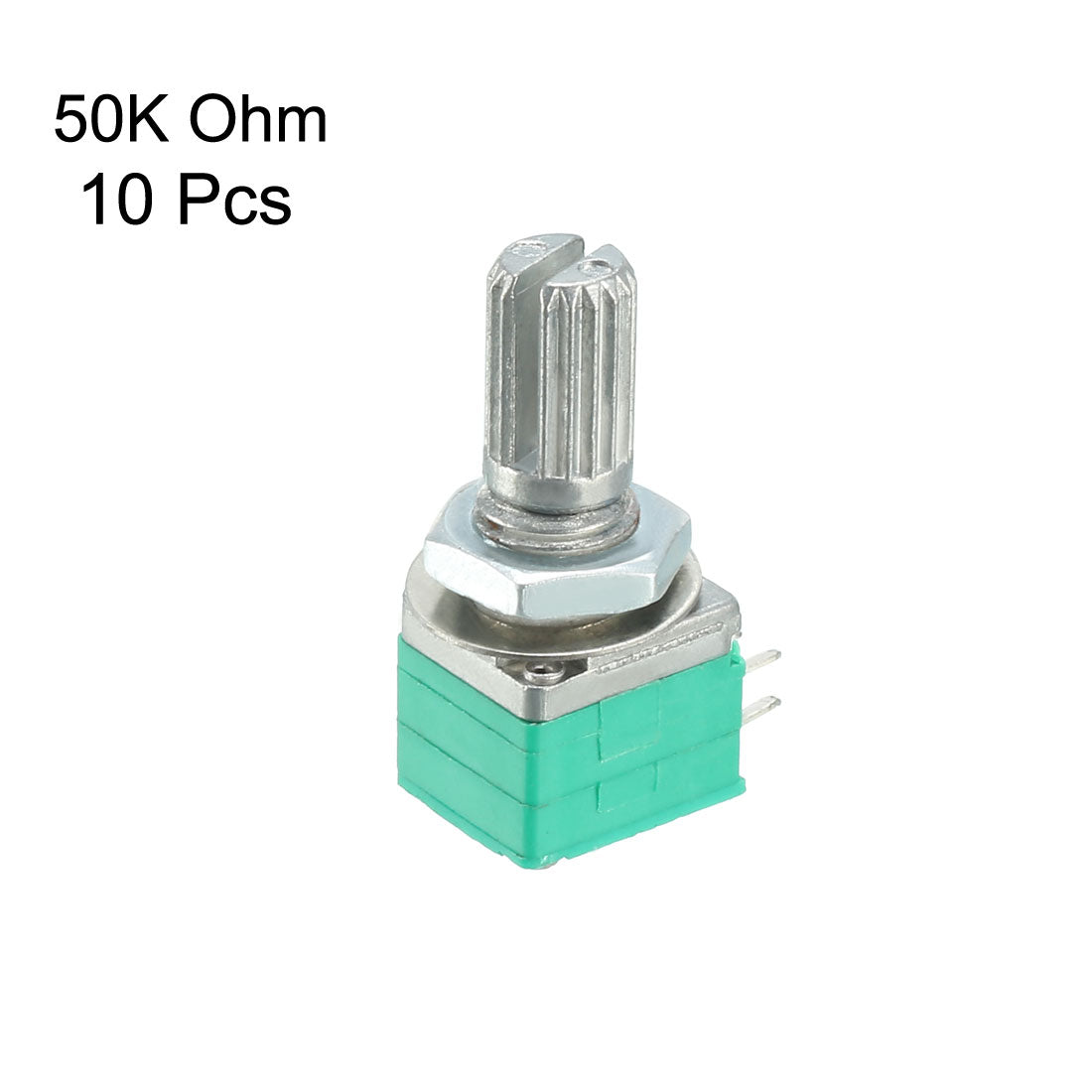 uxcell Uxcell 10 Stk. RK097G 50 K Ohm Variable Widerstände Dual Drehen Rotary Potentiometer de