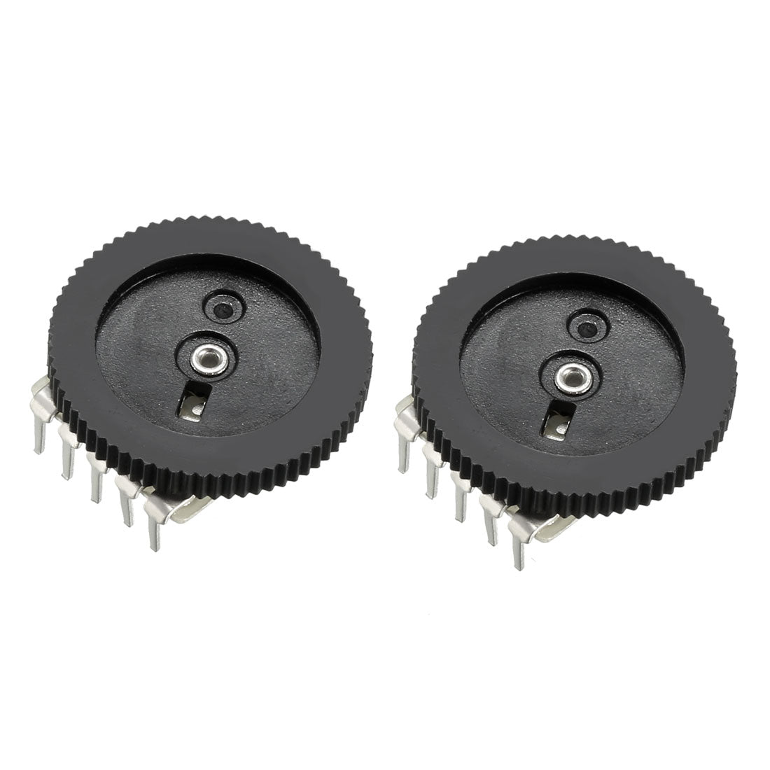 uxcell Uxcell 1K Ohm Dial Wheel Potentiometer for Audio Stereo Volume Switch Control 16x2mm 2Pcs