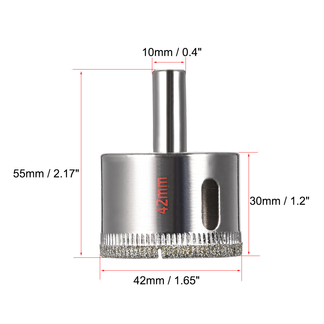 Uxcell Uxcell 2Stk.Diamantgitter Loch Schiller Bohrer für Glaskeramik Porzellan