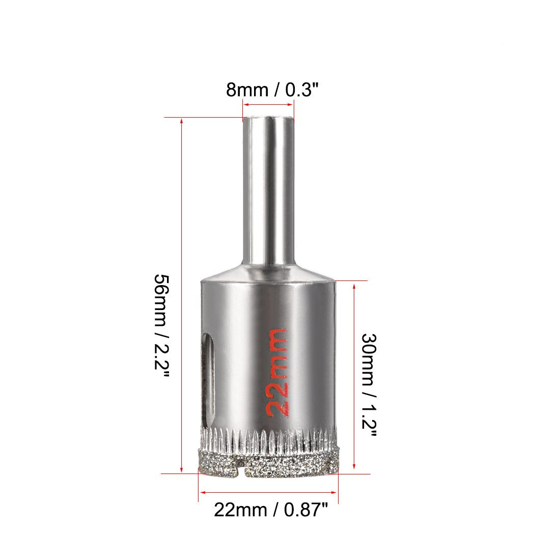 Uxcell Uxcell 2Stk.Diamantgitter Loch Schiller Bohrer für Glaskeramik Porzellan