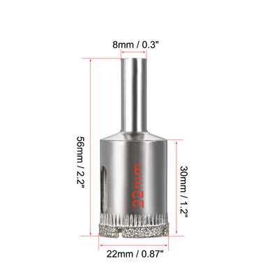 Harfington Uxcell 2Stk.Diamantgitter Loch Schiller Bohrer für Glaskeramik Porzellan