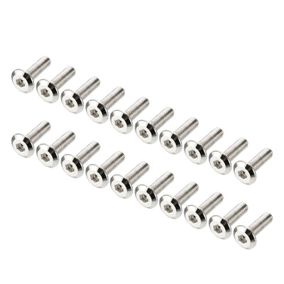 Harfington Carbon Steel Nickel Plated Silver Tone Furniture Bolts