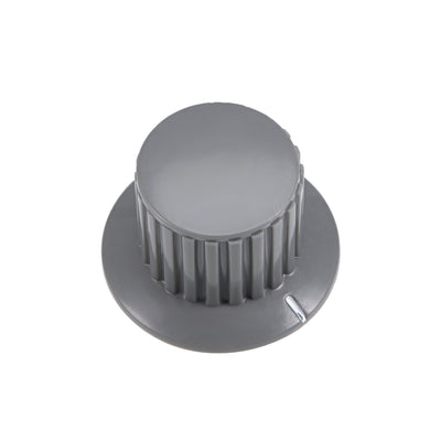 Harfington Uxcell 2Pcs 6mm Insert Shaft 32.5x20.5mm Plastic Potentiometer Rotary Knob Pots Grey