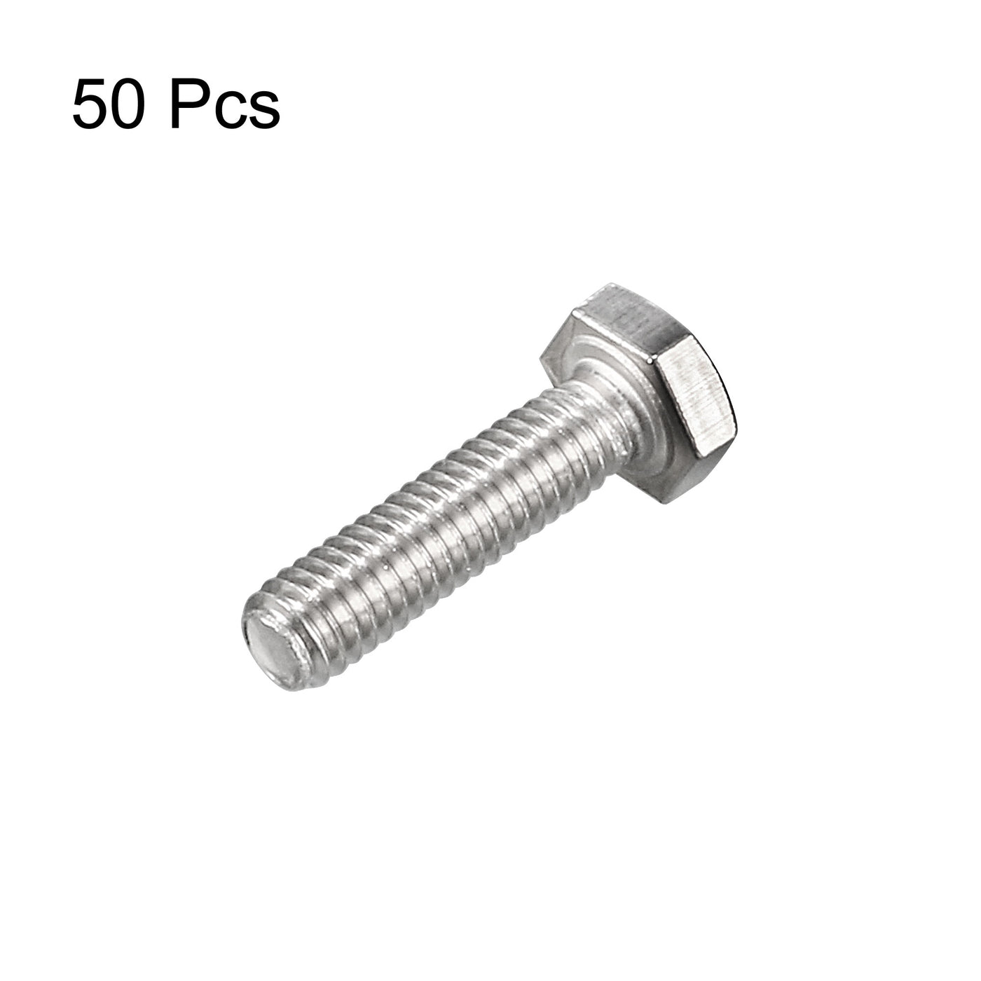 uxcell Uxcell M4x16mm Hex Bolts 304 Stainless Steel Hexagon Screw Bolt 50pcs