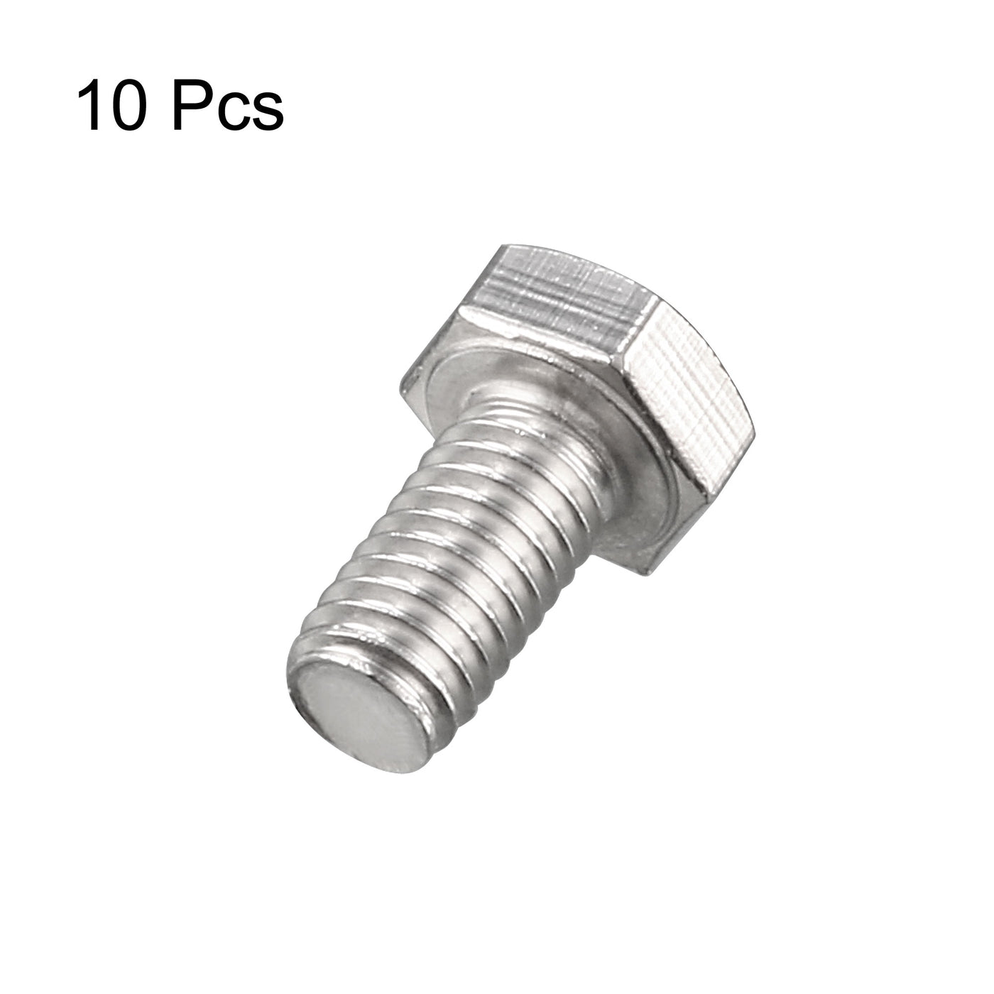 uxcell Uxcell M6x12mm Hex Bolts 304 Stainless Steel Hexagon Screw Bolt 10pcs